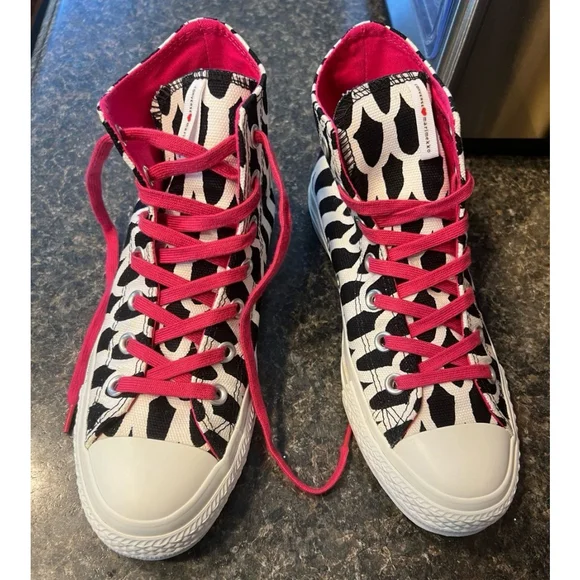 CONVERSE ❤️ Marimekko Black White Designer Sneakers - Picture 12 of 12